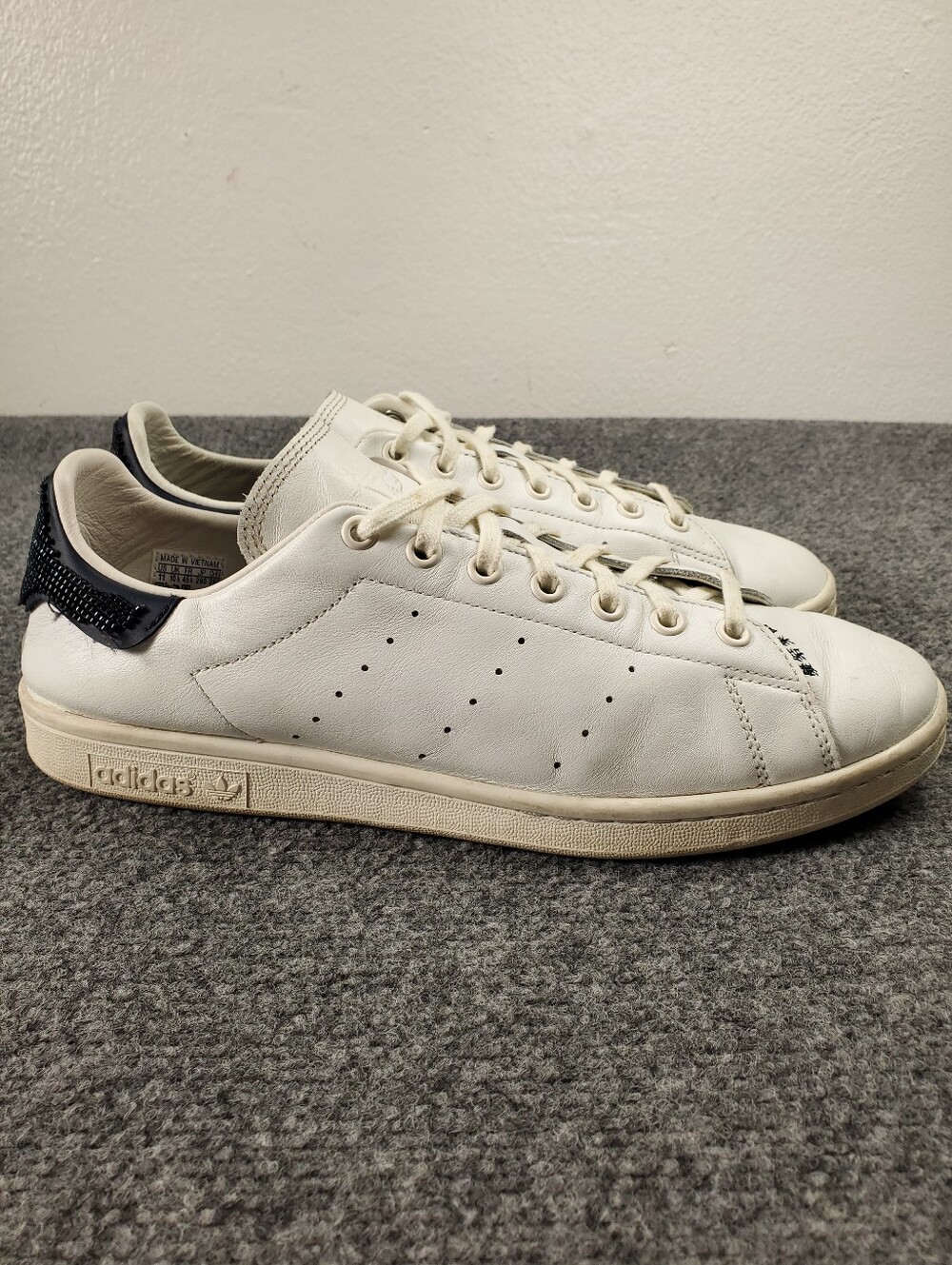 Adidas Stan Smith CLOT Beads Size 11 White Navy Beaded Heel Edison Chen